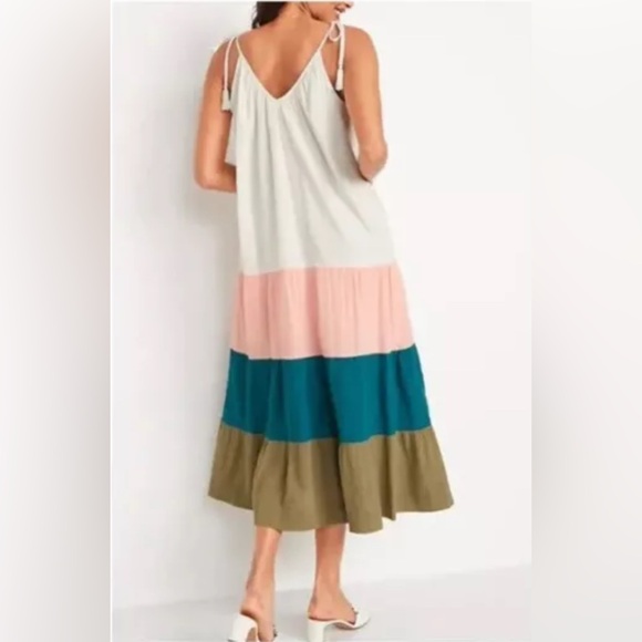 NWT Old Navy Colorblock Sleeveless Maxi Dress Size Large - Picture 10 of 10